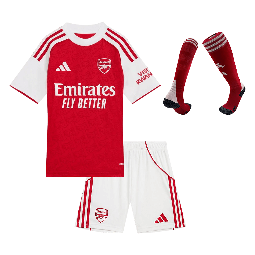 Arsenal Home Kids Soccer Jerseys Full Kit 2025/26