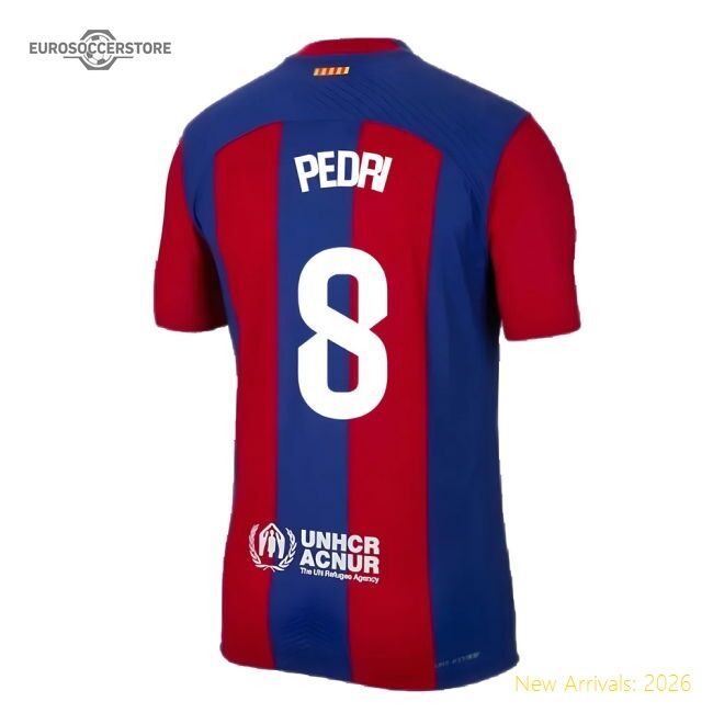 Premium 2023-2024 Barcelona Authentic Home Shirt (Pedri 8)