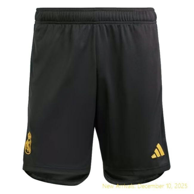 Shorts Real Madrid 2023-2024 Third - Authentic & Great Deal - Black...
