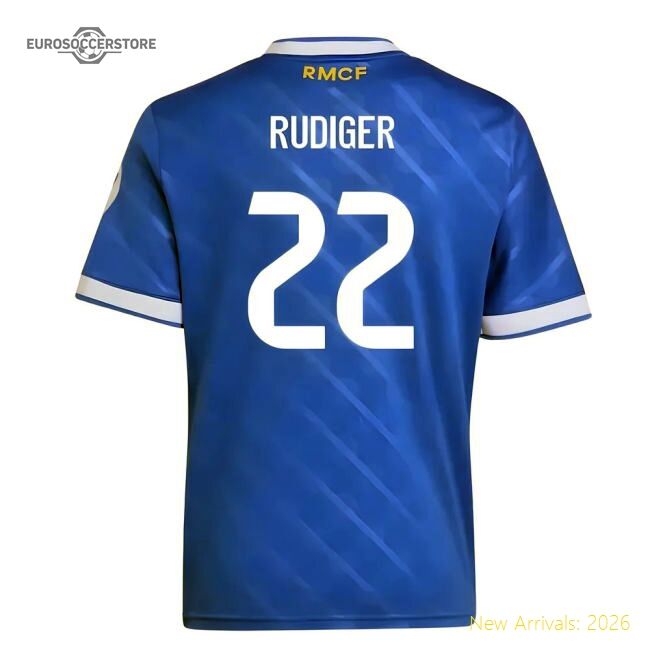 Luxury 2025-2026 Real Madrid Third Jersey (kids) (rudiger 22)
