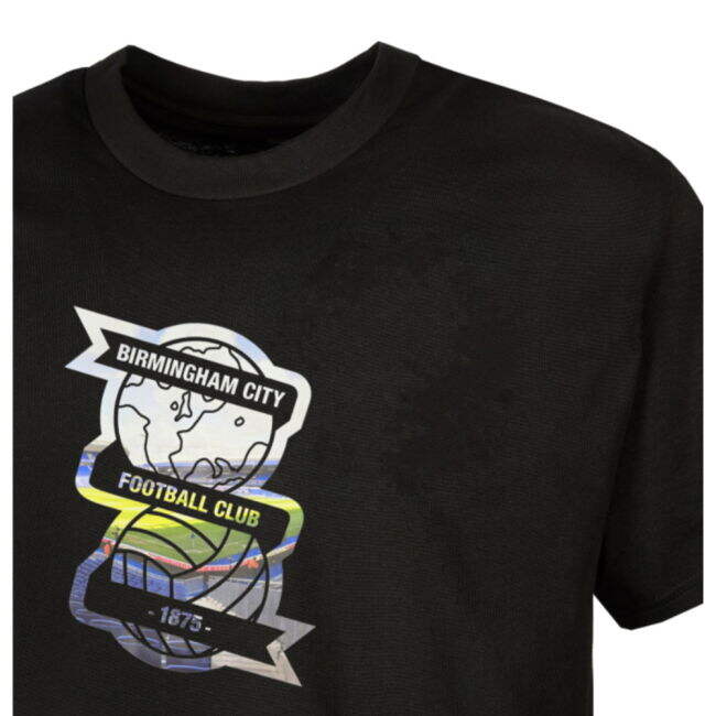 Trendy 2025-2026 Birmingham City Stadium Crest T-shirt (Black) for ...