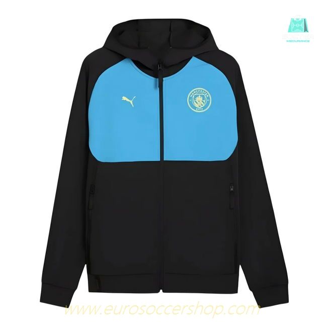 2024-2025 Man City Pumatech Woven Track Jacket (Black)