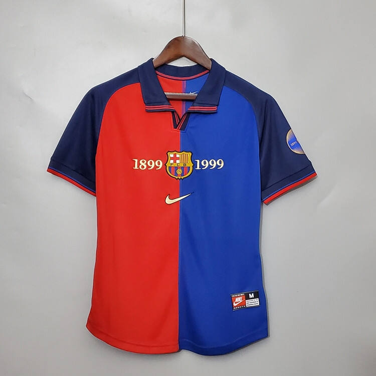 Barcelona FC 100th Anniversary Retro Home Shirt - Official Replica