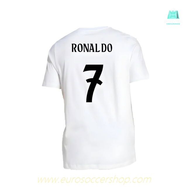 2024-2025 Real Madrid DNA Graphic Tee (White) (Ronaldo 7)