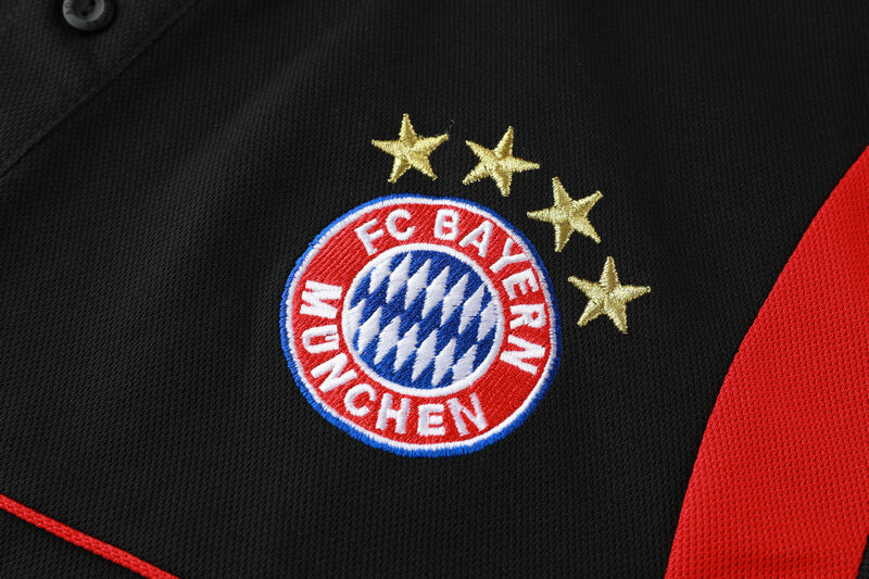 Bayern Munich 2019-20 Black Polo Shirt Kits - Official Replica 12535