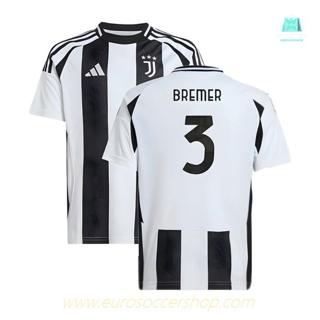 2024-2025 Juventus Home Shirt (Kids) (Bremer 3)