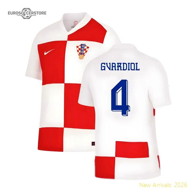Croatia 2024-2025 Home Jersey - Official Breathable Fashion-forward