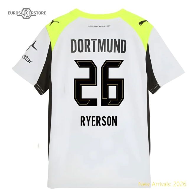 Superior 2025-2026 Borussia Dortmund Away Shirt (kids) (ryerson 26)