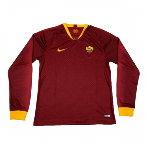 AS Roma Home 201819 LS Soccer Jersey Shirt - Official Replica 10516