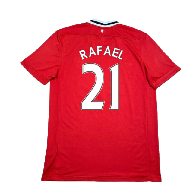 Manchester United 2011-12 Home Shirt ((Excellent) XL) (Rafael 21)