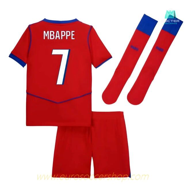 2025-2026 PSG Third Little Boys Mini Kit (Mbappe 7)