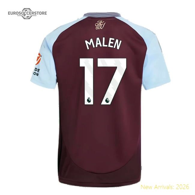 Official 2024-2025 Aston Villa Home Shirt (malen 17) - Premium