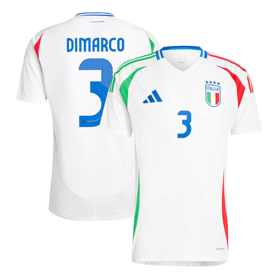 UEFA Euro 2024 Italy Away Shirt DIMARCO 3 - Official Replica 26655