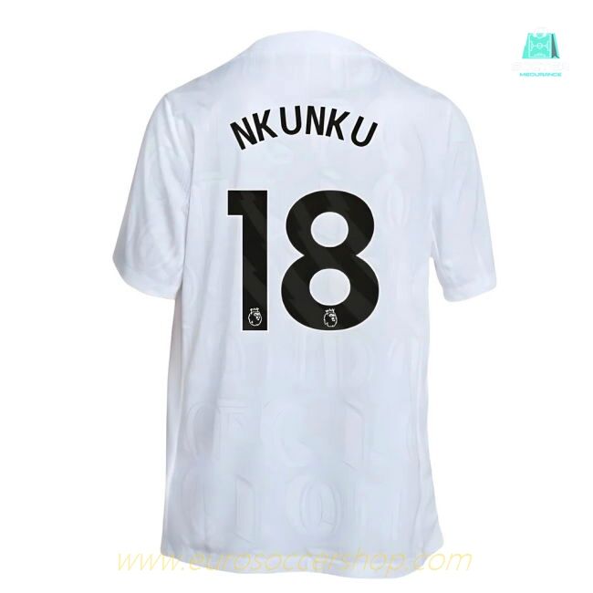 2025-2026 Chelsea Academy Pro Pre-Match Football Top (White) (Nkunku 18)