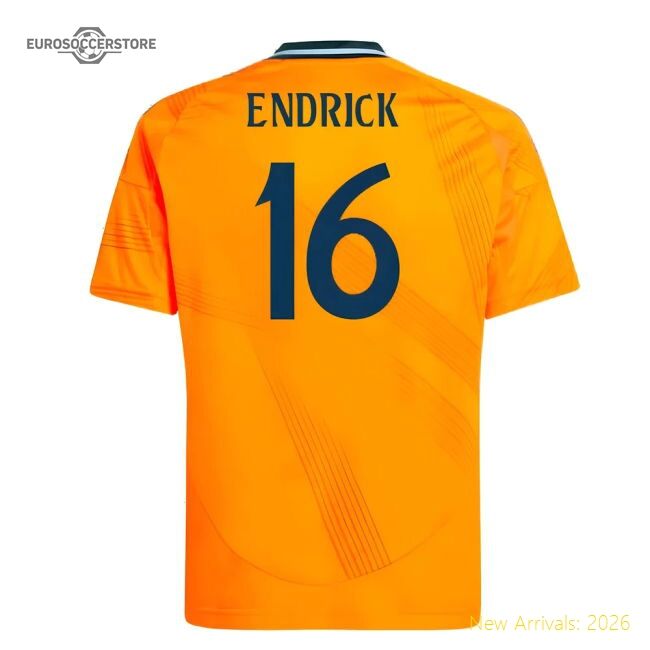 Top-grade 2024-2025 Real Madrid Away Youth Kit (endrick 16)