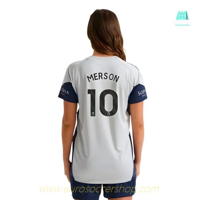 2025-2026 Arsenal Training Shirt (Grey Two) - Womens (Merson 10)
