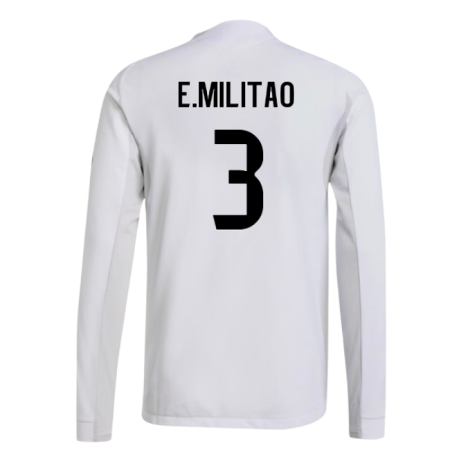 Home Shirt for Real Madrid Authentic Long Sleeve 2025-2026 (Men