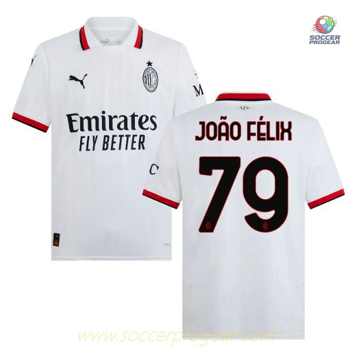 AC Milan Away Football Team Jersey 2024-25 Edition Joao Felix