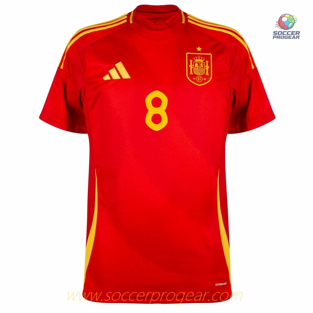Spain Home Soccer Shirt 2024-2025 Collection Season Pedri