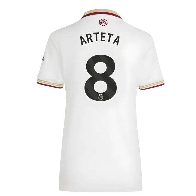 Arsenal Arsenal Third Shirt Womens Arteta #8 Official Licensed Ded...