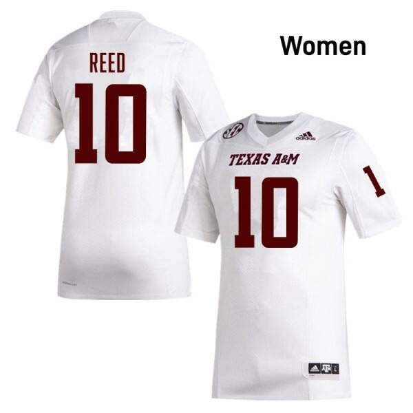 Top-quality Women Texas A&m Aggies #10 Marcel Reed White Style