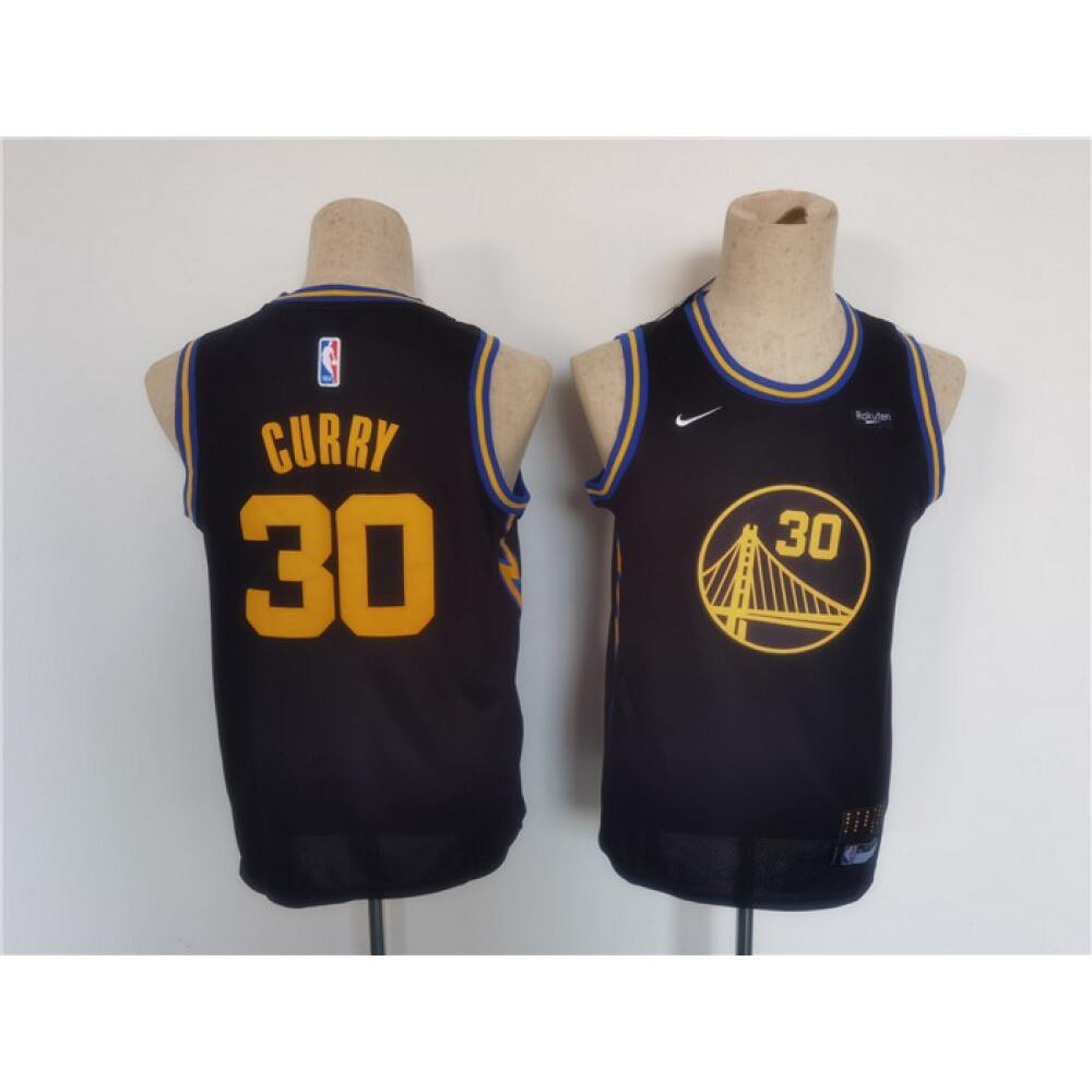 Classic Golden State Warriors Stephen Curry30 Black Jersey -