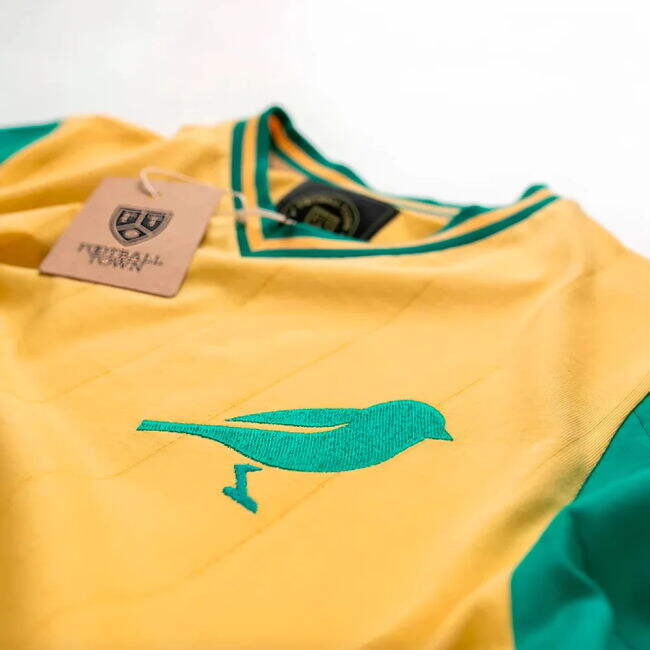 Authorized Norwich The Canary Home Retro Football Shirt