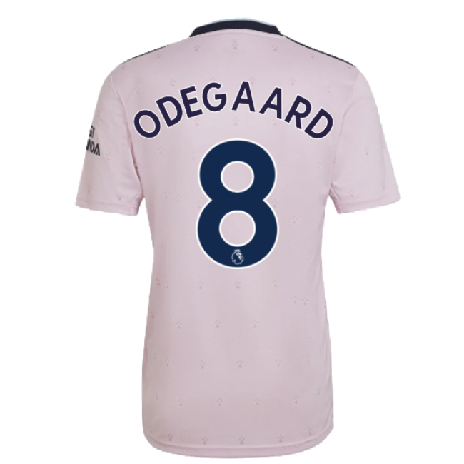 Arsenal 2022-20 Third Football Shirt ODEGAARD Signature 8 L S