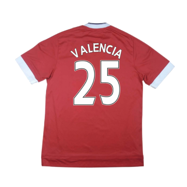 Manchester United 2015-16 Home Shirt (Excellent) (Valencia 25)