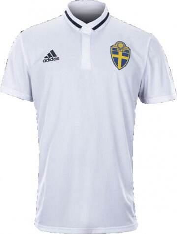 Sweden 2016 White Core Polo Shirt - Official Replica 26116