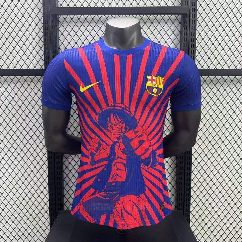2526 Barcelona X One Piece Football Shirt Authentic version -