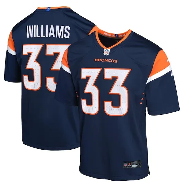 None Javonte Williams Game Jersey - Navy | NFL Player Jersey