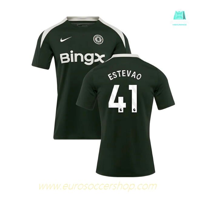 2025-2026 Chelsea Dri-Fit Strike Training Shirt (Green) (Estevao 41)