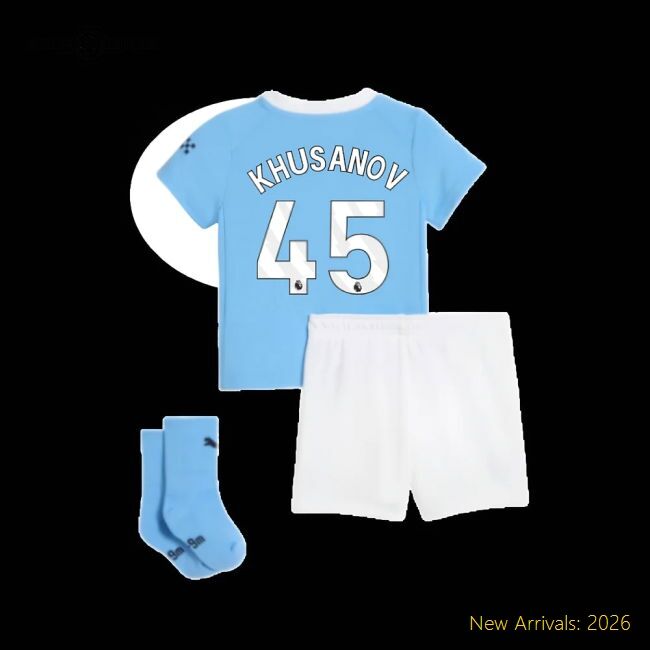Performance Superior 2025-2026 Man City Home Baby Kit Khusanov 45