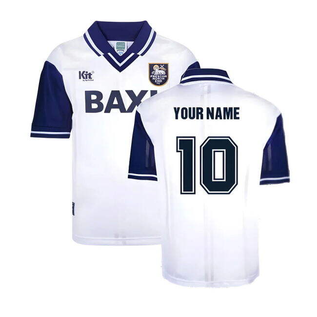 Chic Preston North End 1996 Home Retro Football Shirt (Your Name) f...