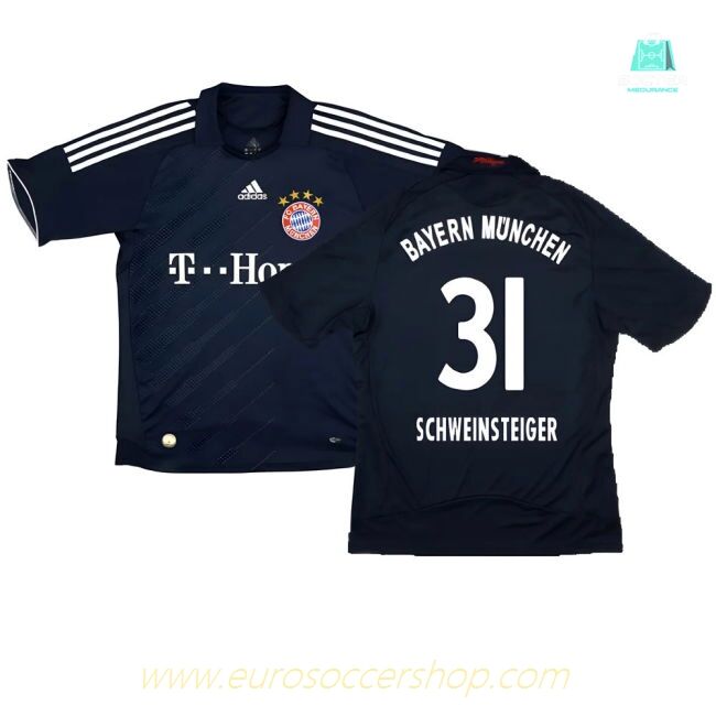 Bayern Munich 2008-10 Away Shirt ((Excellent) S) (Schweinsteiger 31)