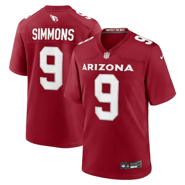 Performance None Game Jersey - Premium Cardinal NFL Fan Jersey | Ga...