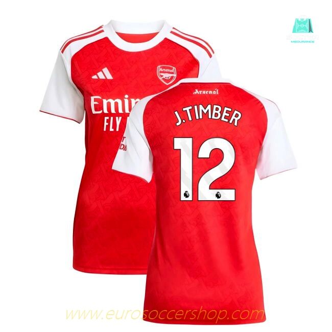 2025-2026 Arsenal Home Shirt (Womens) (J.Timber 12)