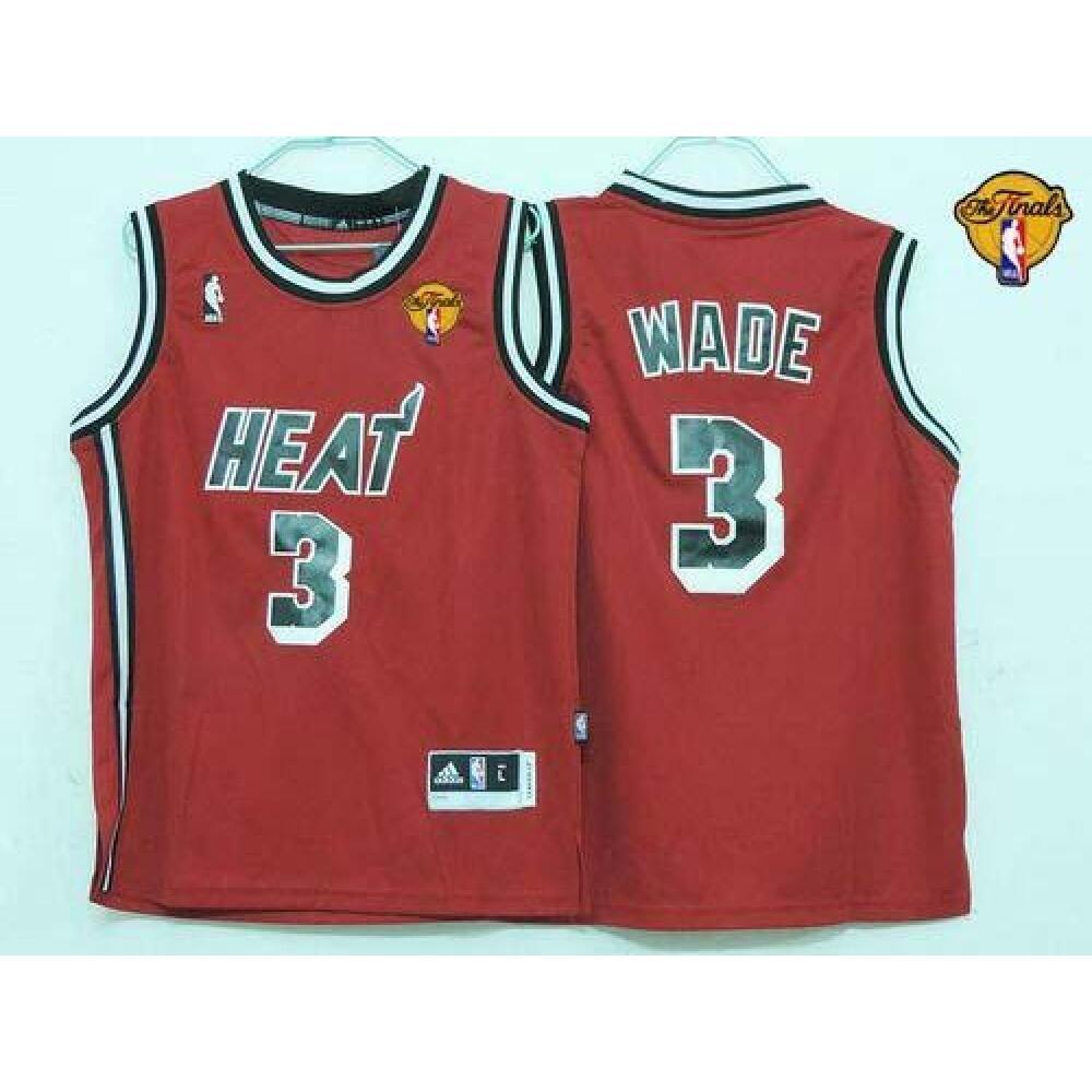 Collector's Item Exclusive Men's Heat #3 Dwyane Red Basketball Jersey