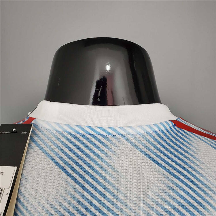 Manchester United 21-22 Away Light Blue Soccer Jersey Football Shirt