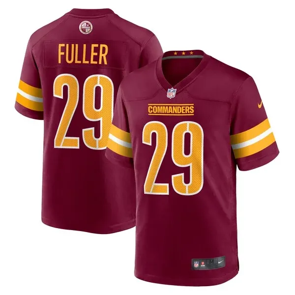 None Game NFL Jersey - Burgundy | Authentic Football Apparel