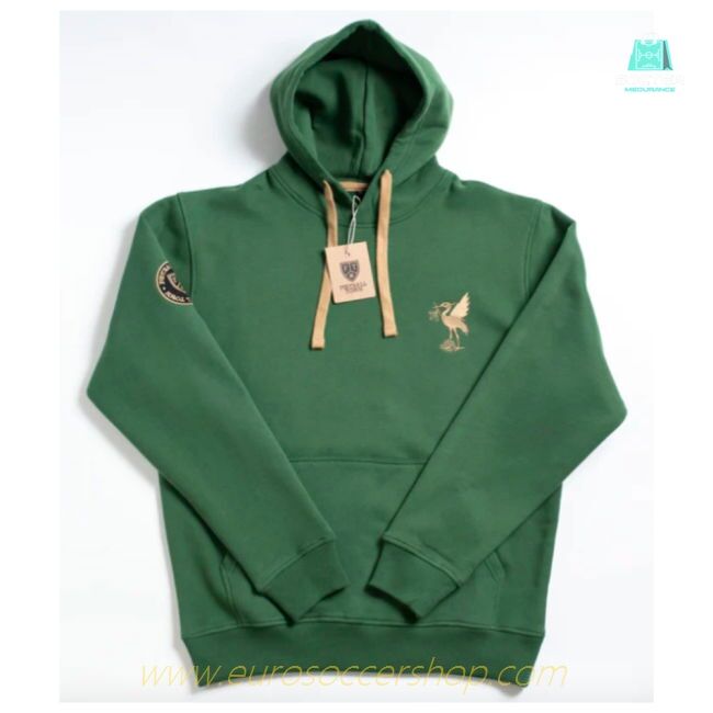 Liverpool Retro Hoodie The Bird Green