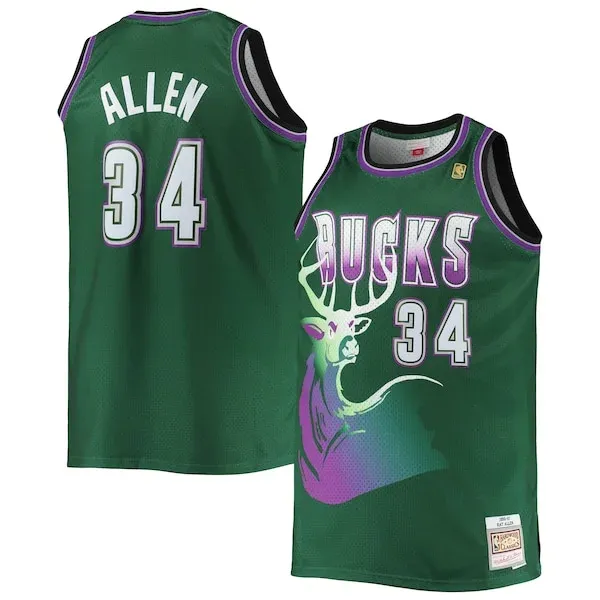 Championship Ray Allen MIL NBA Jersey - Green - Licensed Product