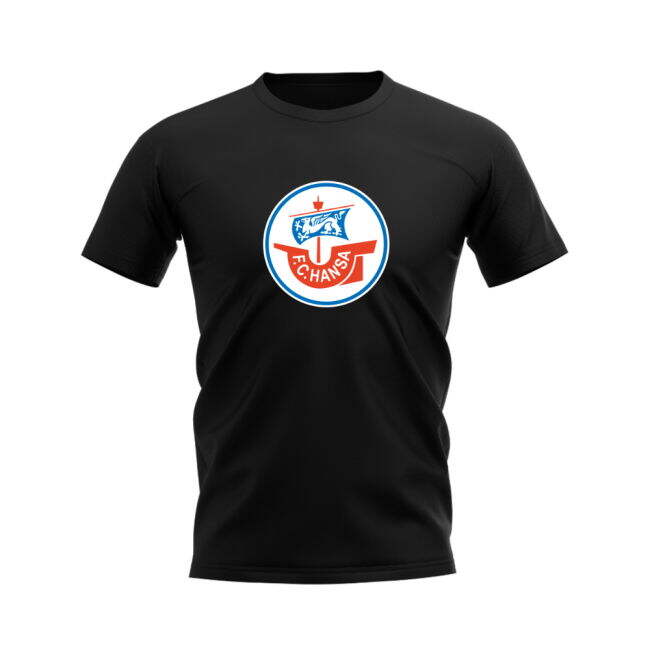Hansa Rostock Badge T-shirt (Black)