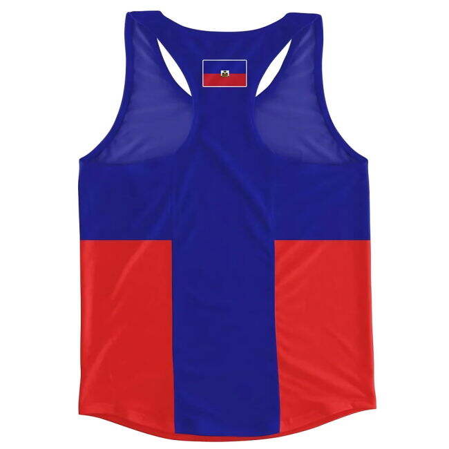 Performance-Driven Pro-Grade Haiti Flag Running Vest Match-Ready