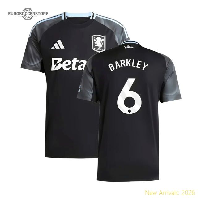 Authentic 2025-2026 Aston Villa Away Shirt (barkley 6) - Premium