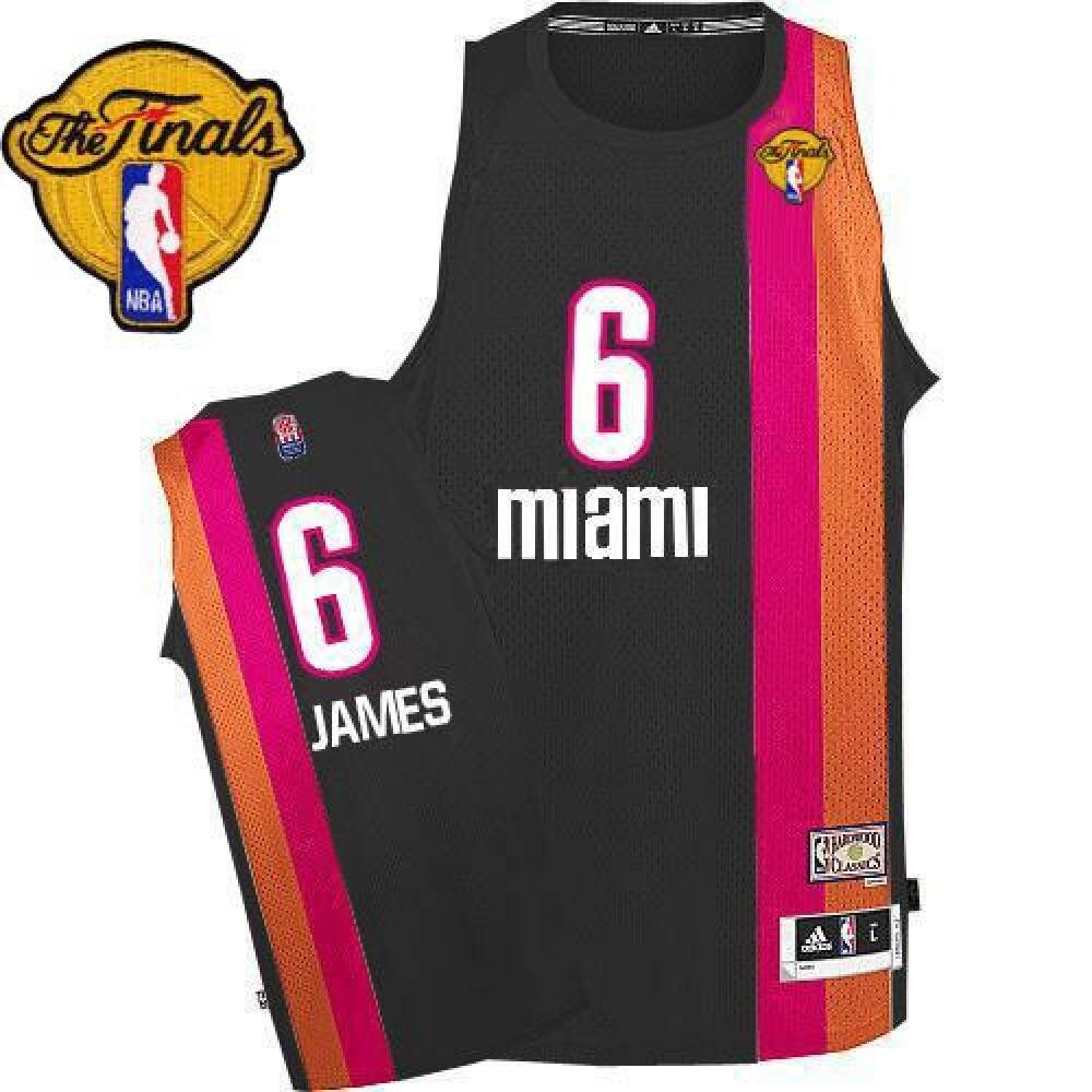 Exclusive Men's Miami Heat #6 LeBron Black Basketball Jersey
