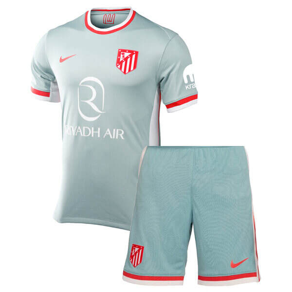 Kids Atletico Madrid 2425 Away Soccer Kit ShirtShorts - Official