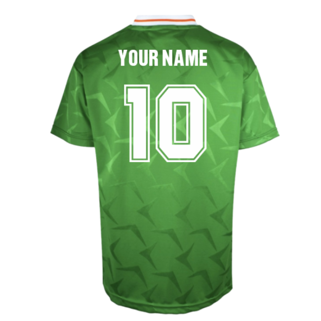 Authorized 1990 Ireland Home Retro Shirt (Your Name) Official Team Jersey