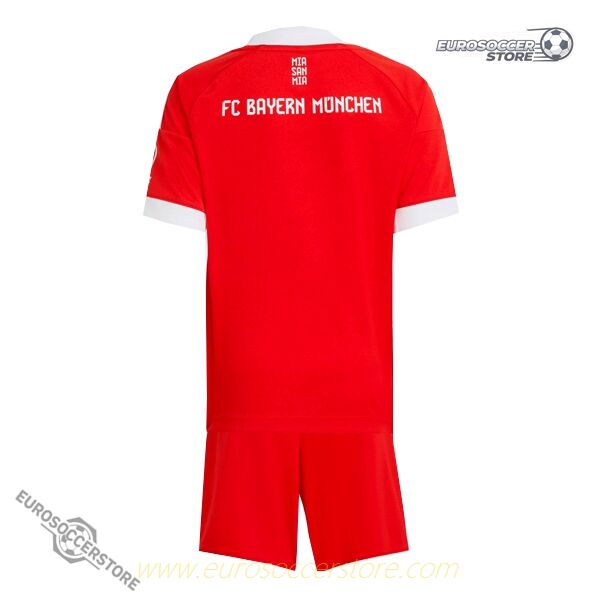 Children's Home Soccer Jersey Kit for Bayern Munich 25-26 Season